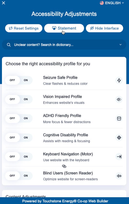 Accessibility Statement Link